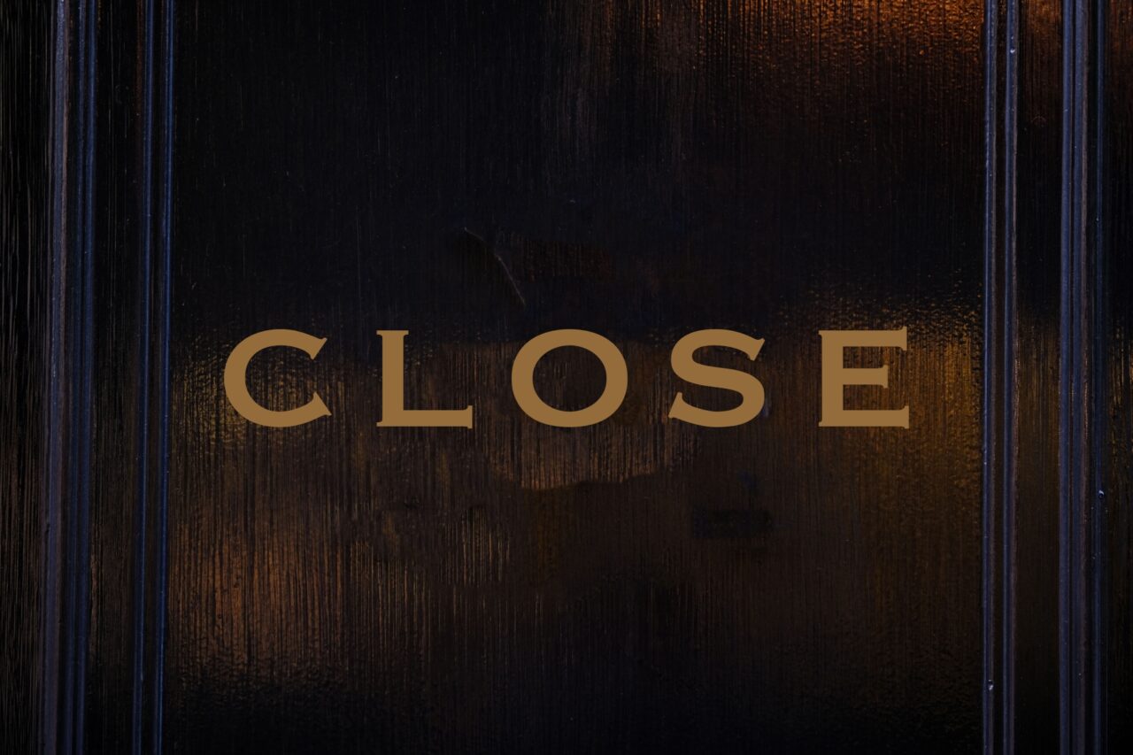 CLOSEの文字